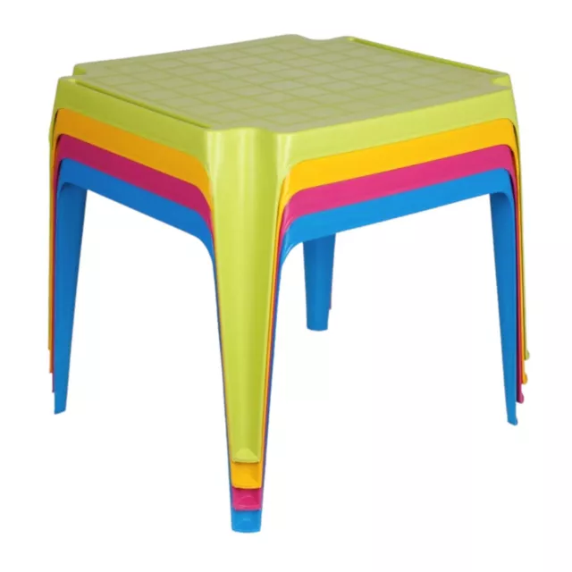 Mesa de los Niños 50x50cm Apilable Jardín Dormitorio Infantil Juegos