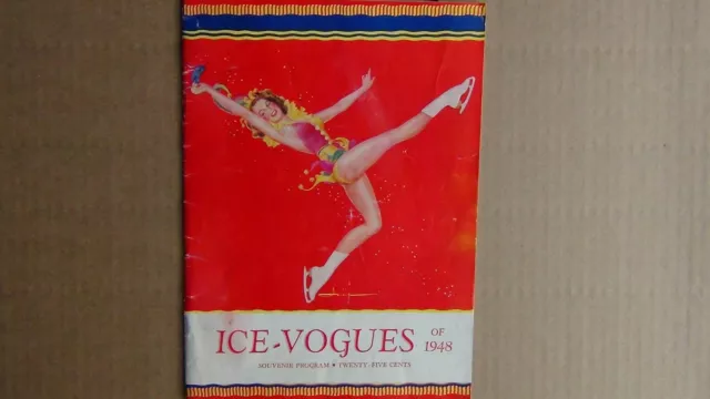 VINTAGE ICE-VOGUES of 1948 Souvenir Program Dance Skating, FREE FAST SHIPPING!