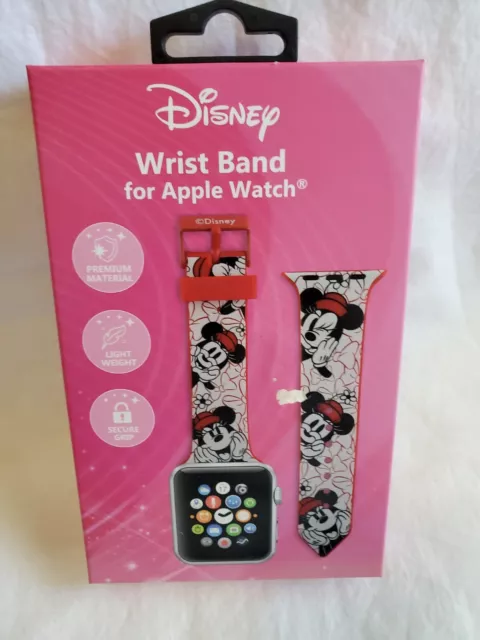 Disney Wrist Band for Apple Watch Accessory NIB 38-40 MM MINNIE MOUSE