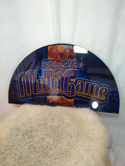 Slot Machine Glass Panel Summit Gaming 2004 Great Man Cave Piece 20" X 11 " Arch