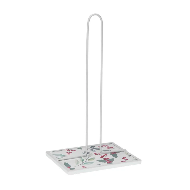 Portarotolo di Carta da Cucina Versa Acebo Metallo Acciaio Legno MDF 16,5 x 3
