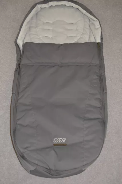 Mamas and Papas GRAU Phantom Kinderwagen kaltes Wetter PLUS Fußmuff gemütliche Zehen
