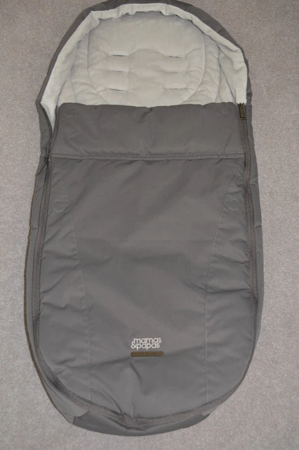 Mamas and Papas GREY Phantom Pram Cold Weather PLUS Footmuff Cosytoes