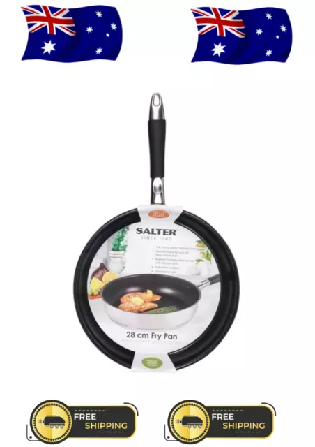 Salter 28cm Stainless Steel Non-Stick Frypan Induction/Gas Frying Pan Cookware