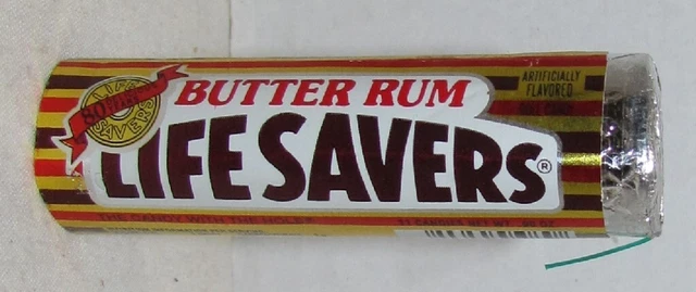 1993 Life Savers Candy Pack Butter Rum