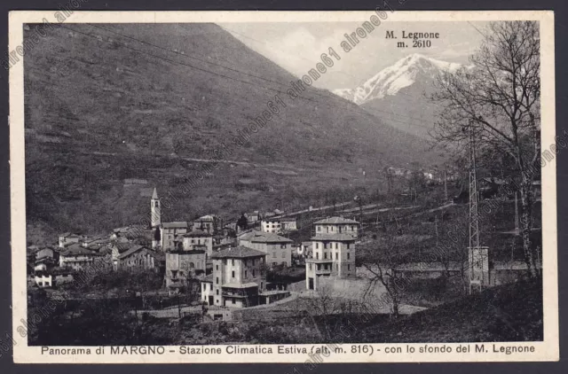 LECCO MARGNO 06 MONTE LEGNONE Cartolina viaggiata 1933