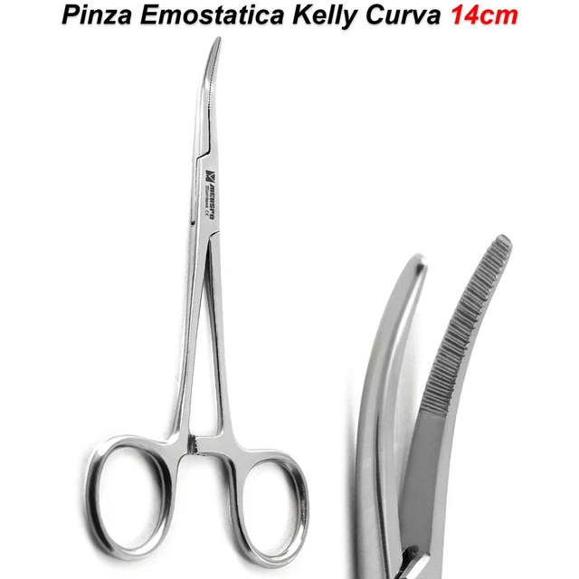 PINZA EMOSTATICA RETTA - Anelli Verdi - 16 Cm - Foto 4