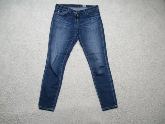 AG Adriano Goldschmied Jeans Womens 28 Blue Legging Ankle Super Skinny Stretch