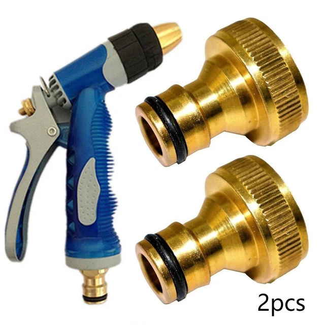 2 pezzi Attacco per Tubo da Giardino M22 Filettatura Interna Connettore Maschio Filettato M24, Set Connettore Maschio Filettato,Raccordo Rubinetto
