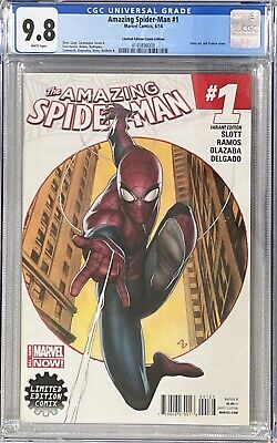 Amazing Spider-Man #1 (2014) Limited Edition Comix Adi Granov Color CGC 9.8