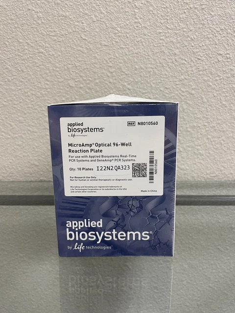 Applied Biosystems N8010560 Optical 96 Well Reaction Plate- Qty 10 plates