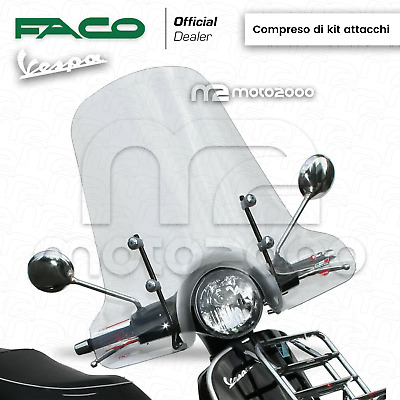 FACO PARABREZZA PARAVENTO FACO TWIN SCREEN COMPLETO PIAGGIO VESPA GTS 125 250 300 