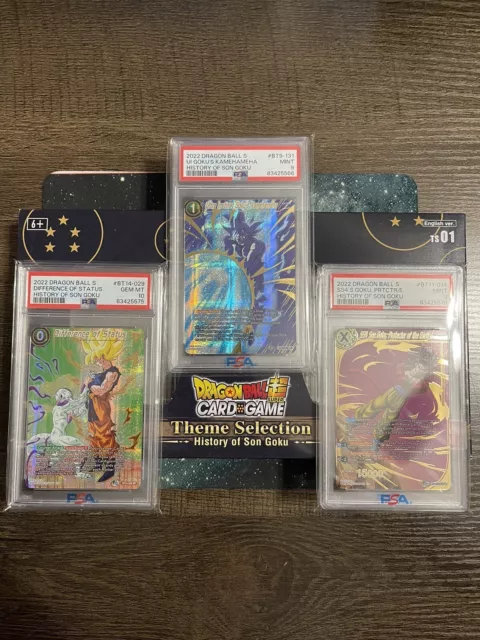 Dragon Ball Super History of Goku Theme Selection Box Sequential PSA 10 & PSA 9