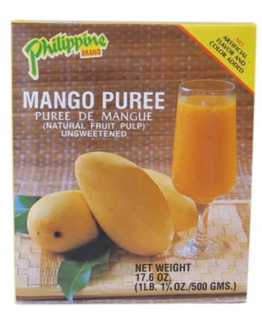 3er Pack MANGO PUREE (3x 500g) | Mango Püree | Mango - Fruchtmark ungesüßt KV