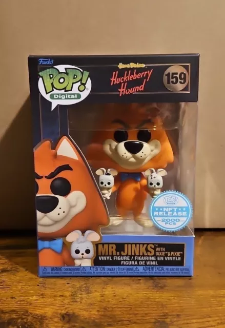 Funko Pop! Digital Huckleberry Hound "Mr. Jinks With Dixie & Pixie" Vinyl Figure