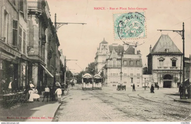 54 NANCY _S11367_ Rue et Place Saint Georges Tramway Brasserie