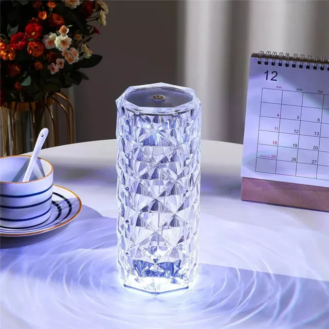 Crystal RGB Color Changing Touch Lamp