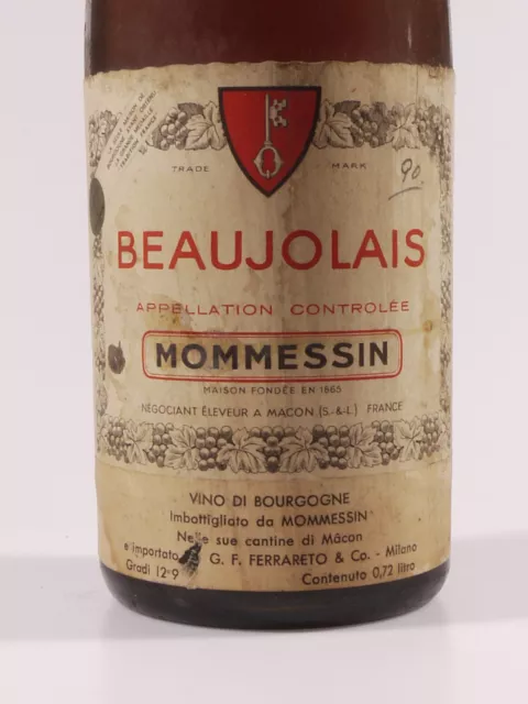 Prl) 1966 Vino Wine Wein Vin Vinho ワイン Beaujolais Mommessin Bourgogne France '60