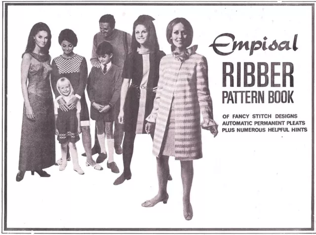 Empisal Knitting Machine Ribber Pattern Book  SC,  gc