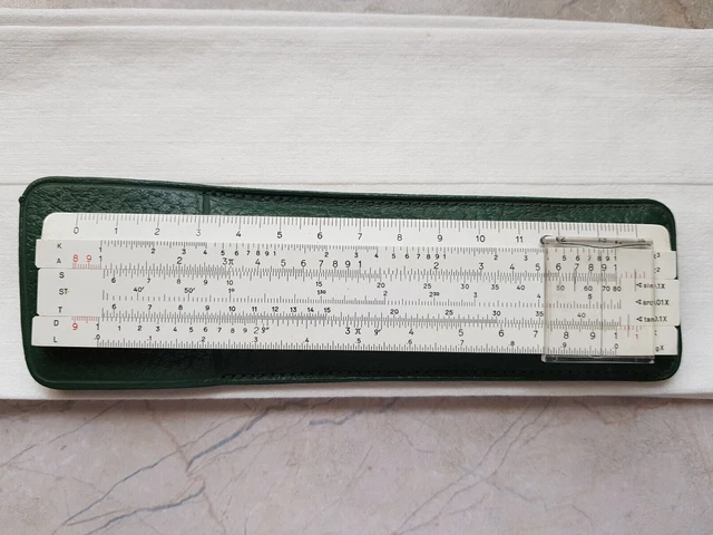 Rechenstab FABER CASTELL RECHENSCHIEBER/RECHENSTAB Vintage inkl. Etui EUR 15,00 ...