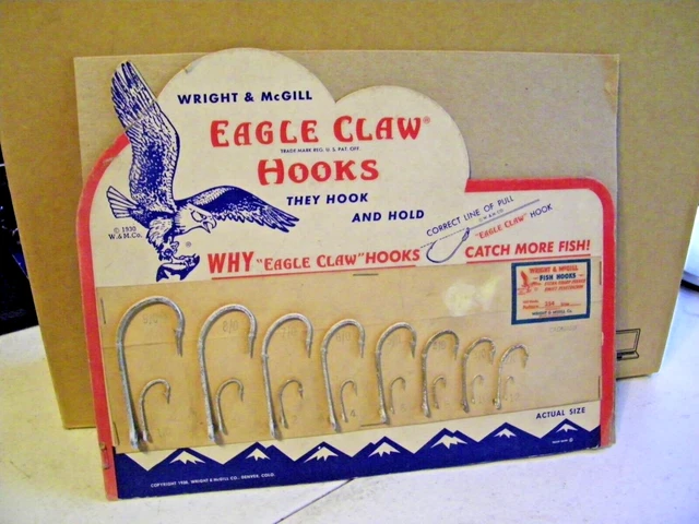 Vintage Eagle Claw Good Luck Hook, a collectible fishing accessory