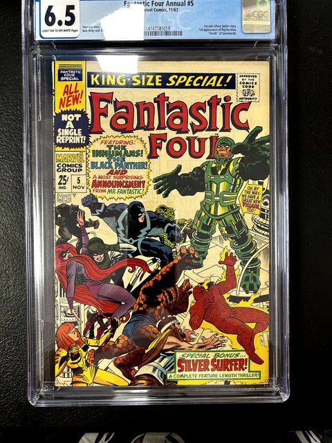 Fantastic Four Annual #5 CGC 6.5 Silver Surfer