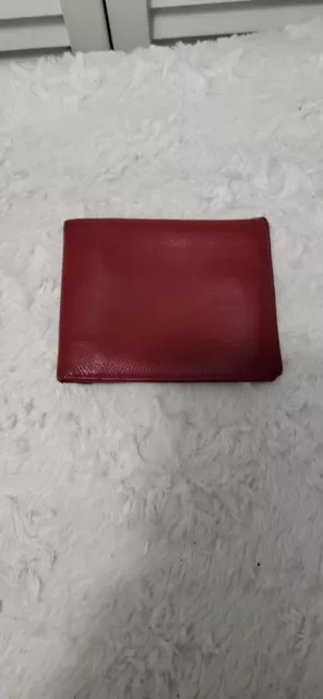 Giorgio Armani Men's Bi-Fold leather wallet.. Red...Trendy 2