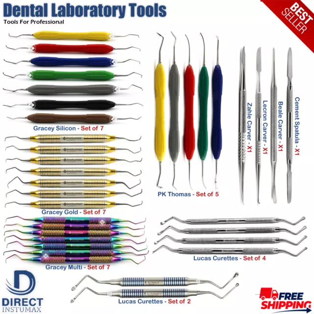 Dental Root Scaling Laboratory Tools Waxing Instruments Carver Spatula Dentist