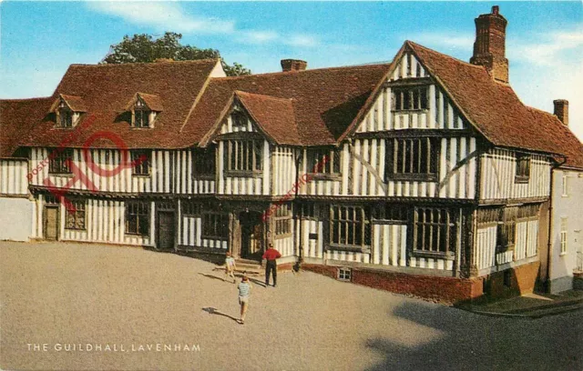 Picture Postcard~ Lavenham, the Guildhall [Salmon]