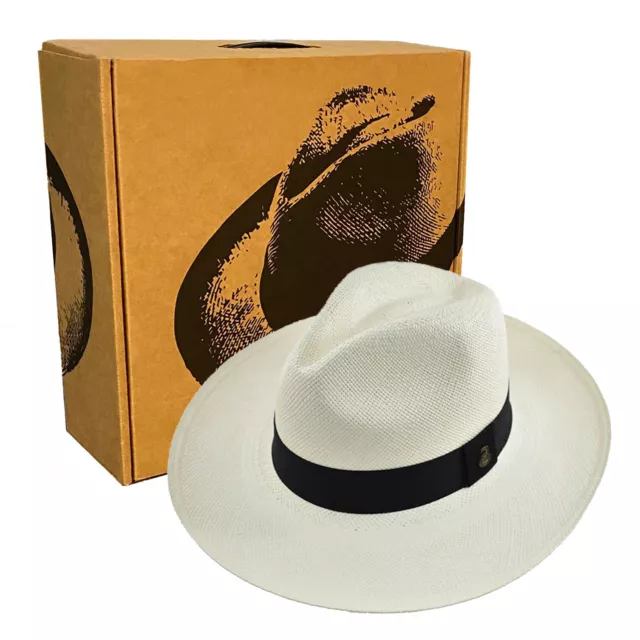 Original Panama Hat | Wide Brim Fedora | Made in Ecuador | EA + HatBox