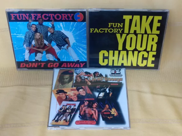 3x Maxi CDs - Fun Factory - Take your chance don't go away love message