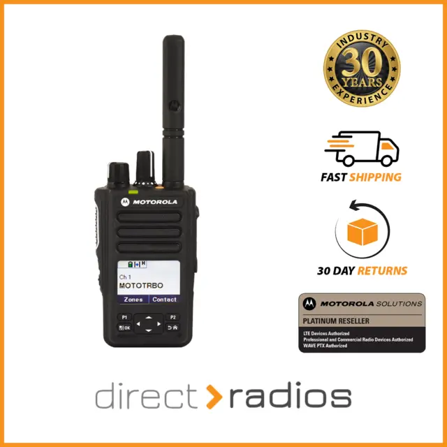 Motorola DP3661e VHF Digital Two Way Radio Walkie Talkie Handheld