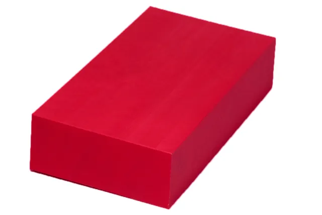 Plastic Block for Machining (Red) - 1.5" x 6" x 12" - ABS Sheet