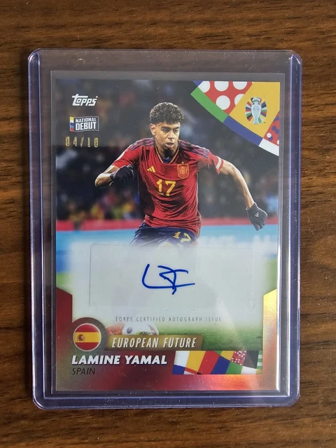 LAMINE YAMAL AUTO/10 Spagna Rookie Euro 2024 Vincitore Europeo Future