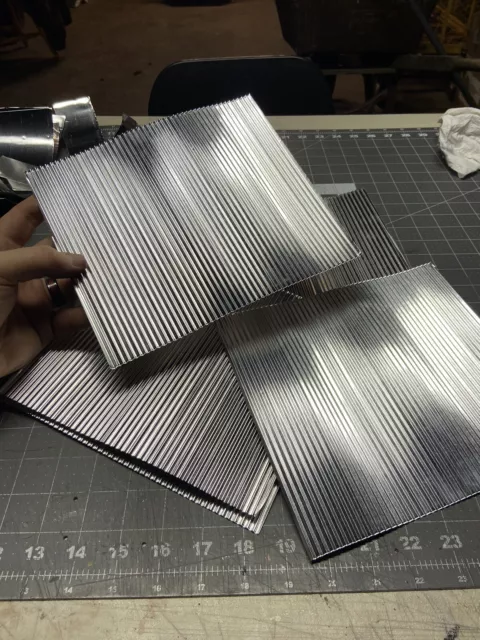 ALUMINUM ROOFING | Miniature | Corrugated | Hobby and Model Railroading Material