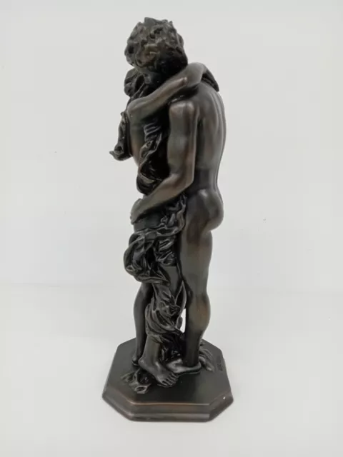 2002 Vtg Crosa Bronze Effect Sculpture 'Two Lovers' 14.5" Tall Figure - OF122