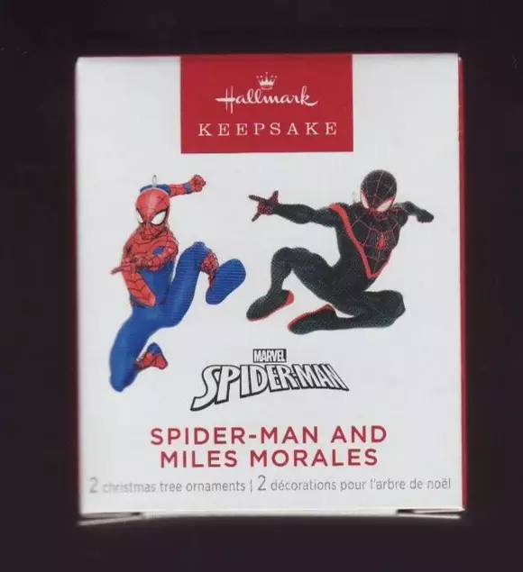 2023 SPIDER MAN & MILES MORALES Hallmark Keepsake “MINI" Ornament MARVEL