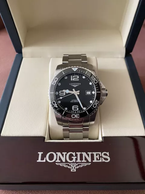 LONGINES HYDROCONQUEST MEN'S 41mm Black Watch - L3.780.4.56.6 $1,000.00 ...