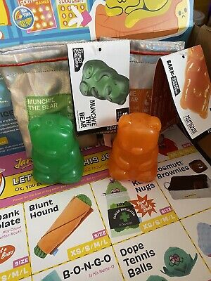 BARK BOX Munchie the Bear SET Of 2 Super Chewer Dog Toys SMALL 4/20 Collection