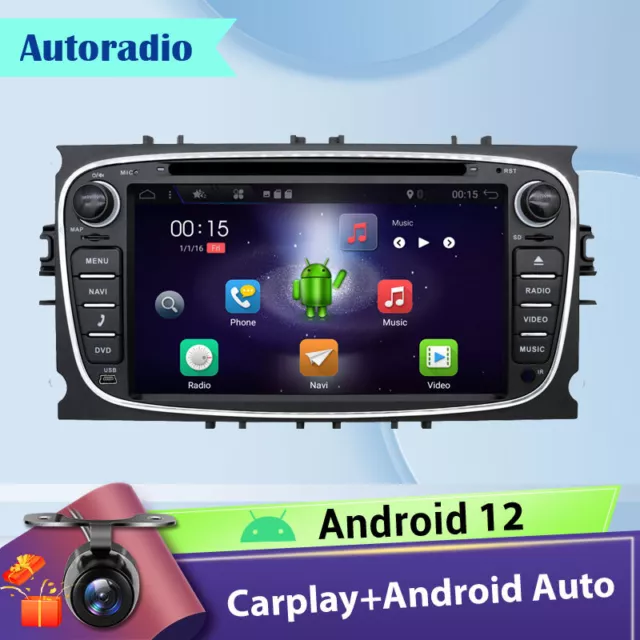 7" Autoradio Pour Ford Focus/Mondeo/S/C-MAX/Galaxy/Kuga DVD GPS Camera Carplay