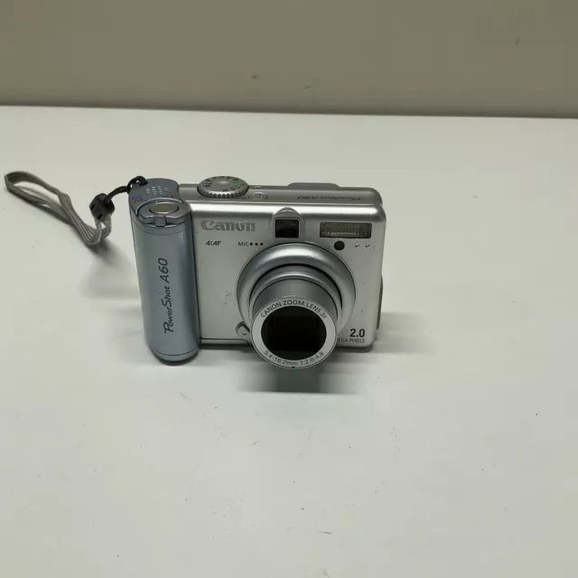 CANON PowerShot A590 IS 8.0mp Gray DIGITAL Camera 4X Optical Zoom Tested Working