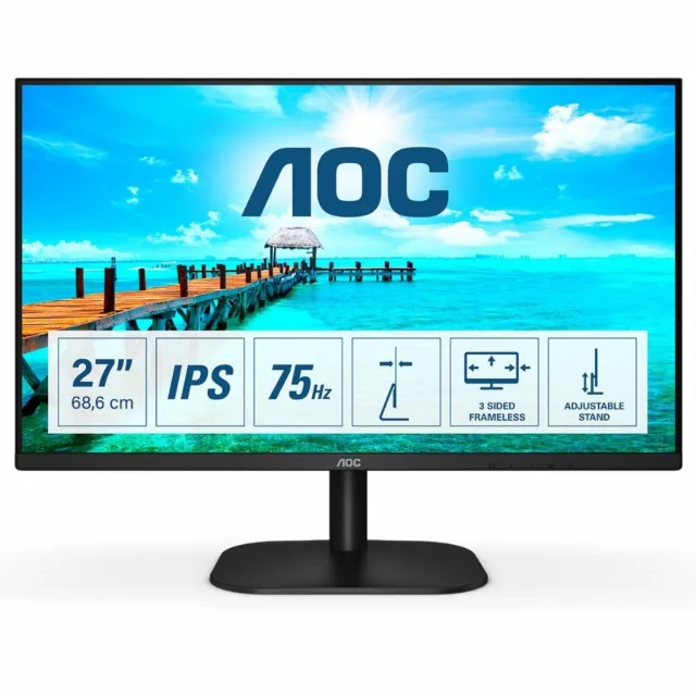 AOC B2 27B2H/EU LED display 68,6 cm (27 Zoll) 1920 x 1080 Pixel Full HD Schwarz