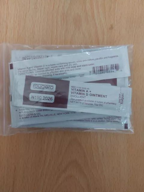 Paquetes de unidades de pomada de vitamina A y D Dynarex - paquetes de 5 g x paquetes de 10