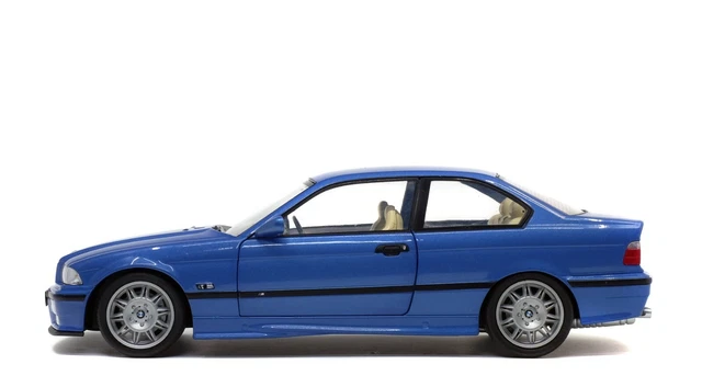 1/18 Solido BMW E36 M3 Coupé 1990 Bleu Estoril S1803901 Echelle Voiture 3