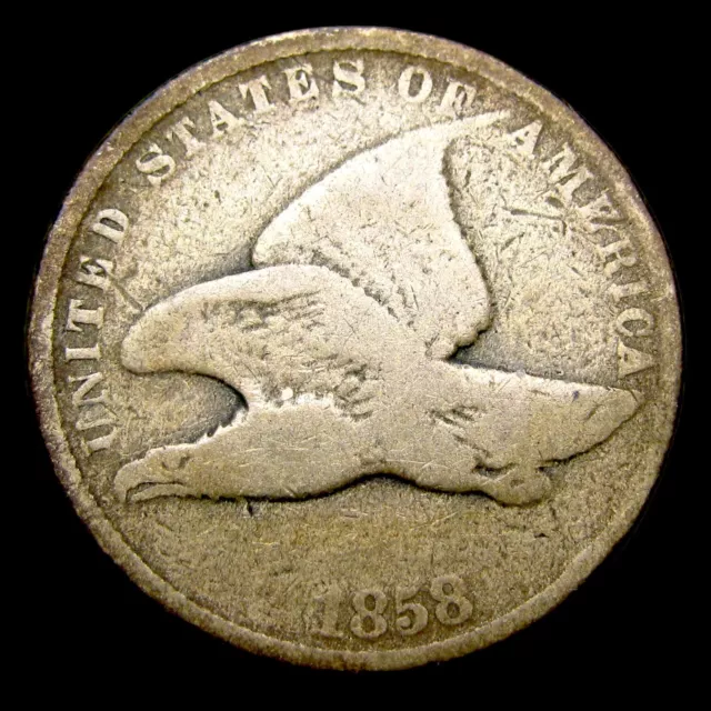 1858 Flying Eagle Cent Penny ---- Nice Coin ---- #UU069