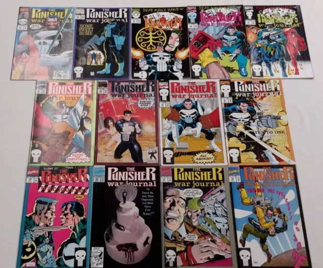 🔥Punisher War Journal #35-47 Complete Run Lot Of 13**(1988 Series, Marvel)**