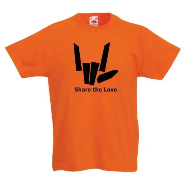 Share The Love Fun T-shirt ispirata a YouTube gioventù bambini