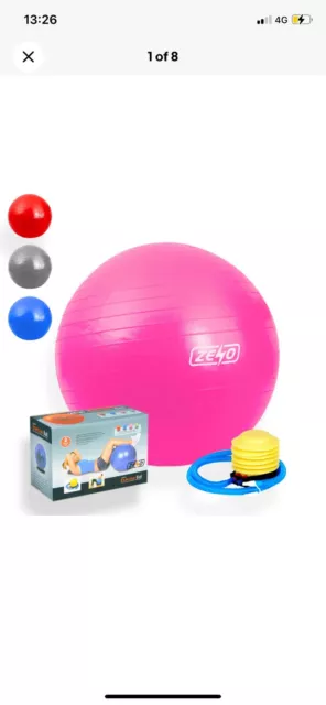 Exercise Gym Ball Swiss Pilates Yoga Core Training Pregnancy Birthing Anti-Burst