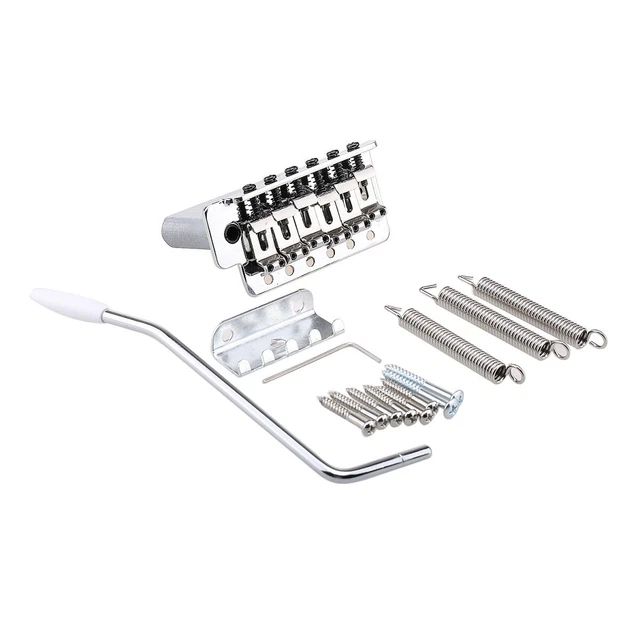 thumbnail image 2 of Wilkinson WV6-SB Chrome Vintage Tremolo Bridge For Fender USA Strat Electric Guitar 2 of 5