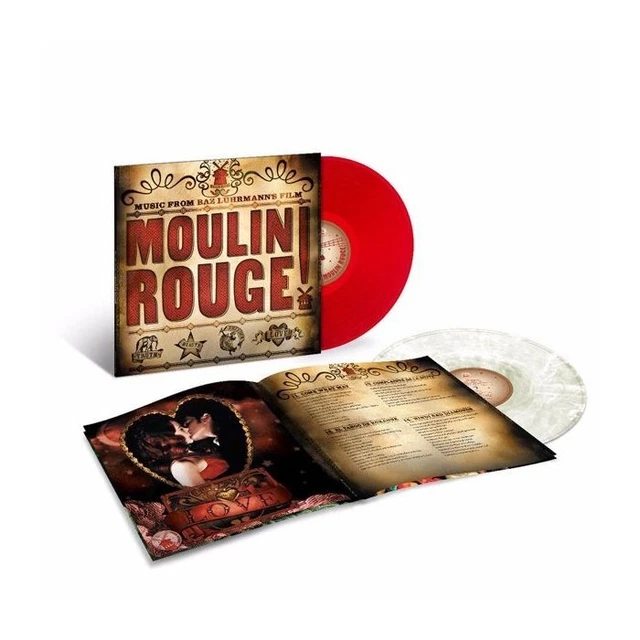 MOULIN ROUGE (ORIGINAL Soundtrack) (Limited Edition, Red & Clear Vinyl